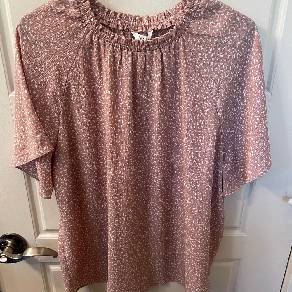 Reitmans Mauve Patterned Blouse